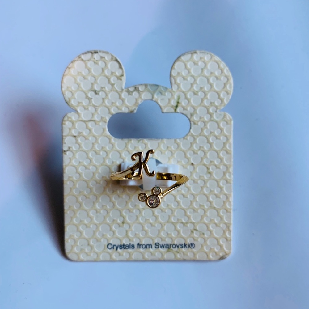 K letter Disney ring